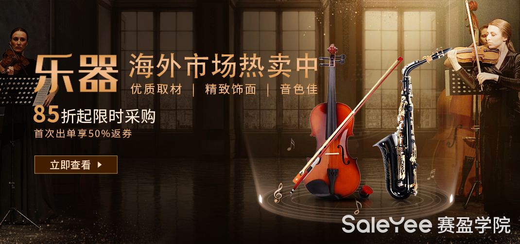 赛盈商品 | 不到1年销售破2000万！就靠这些产品玩赚乐器市场！