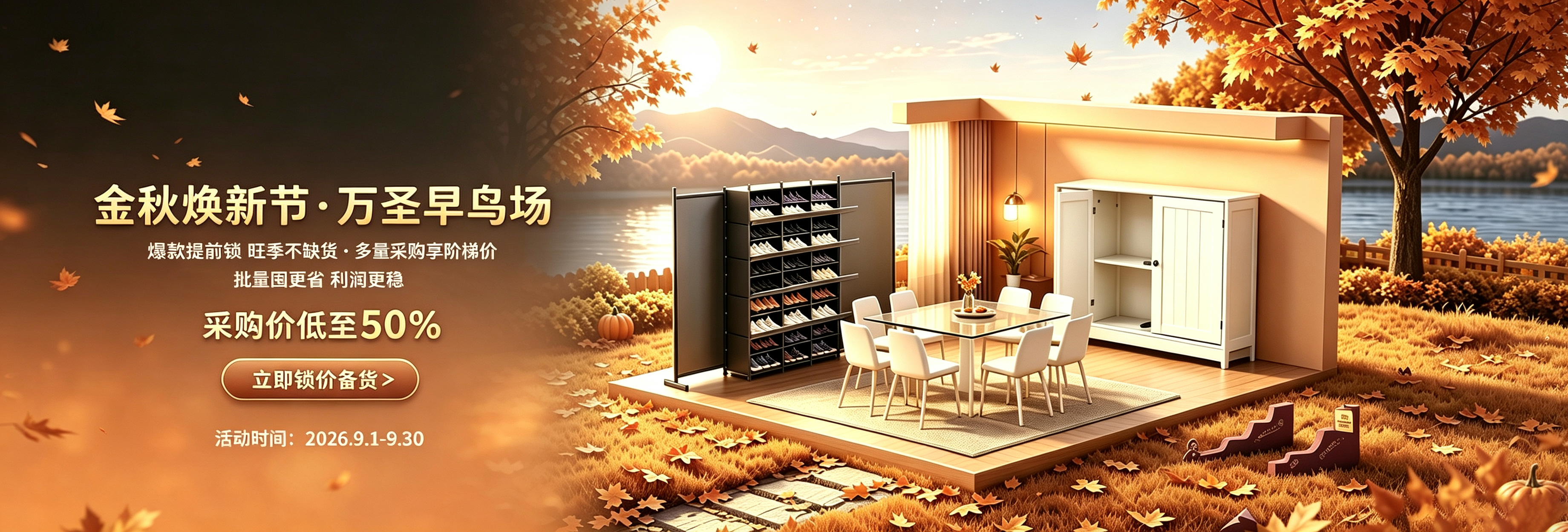 跨境金秋家具焕新 一件代发 批量价更低